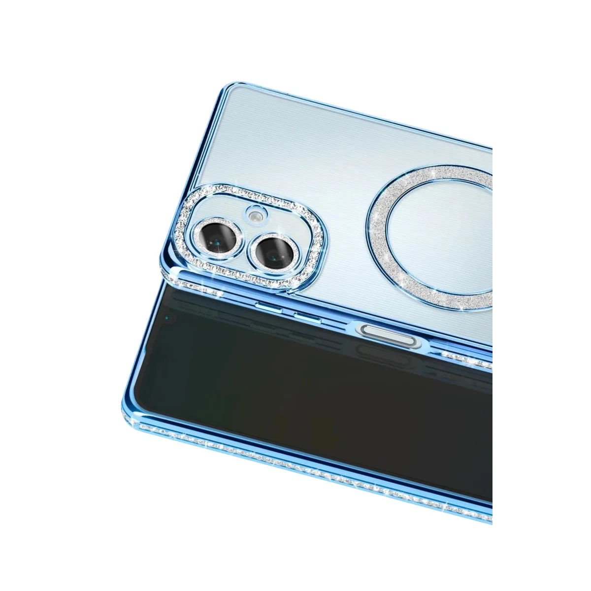Galaxy A07 4G Joke Simli Magneticsafe Kılıf - Mavi