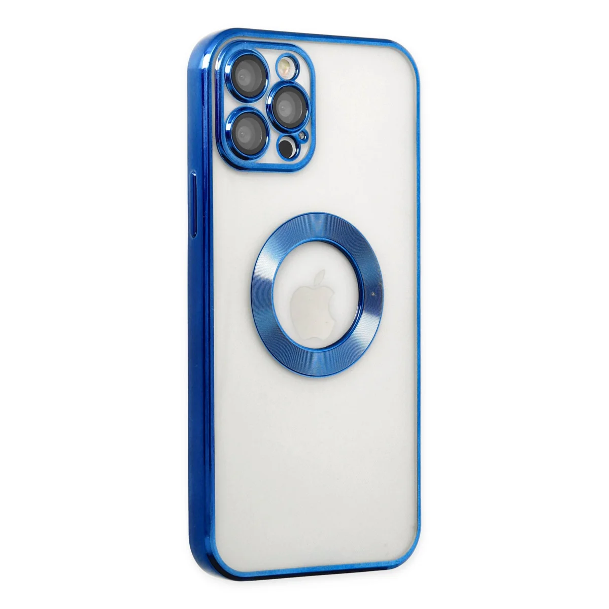 iPhone 12 Pro Kılıf Slot Silikon - Mavi