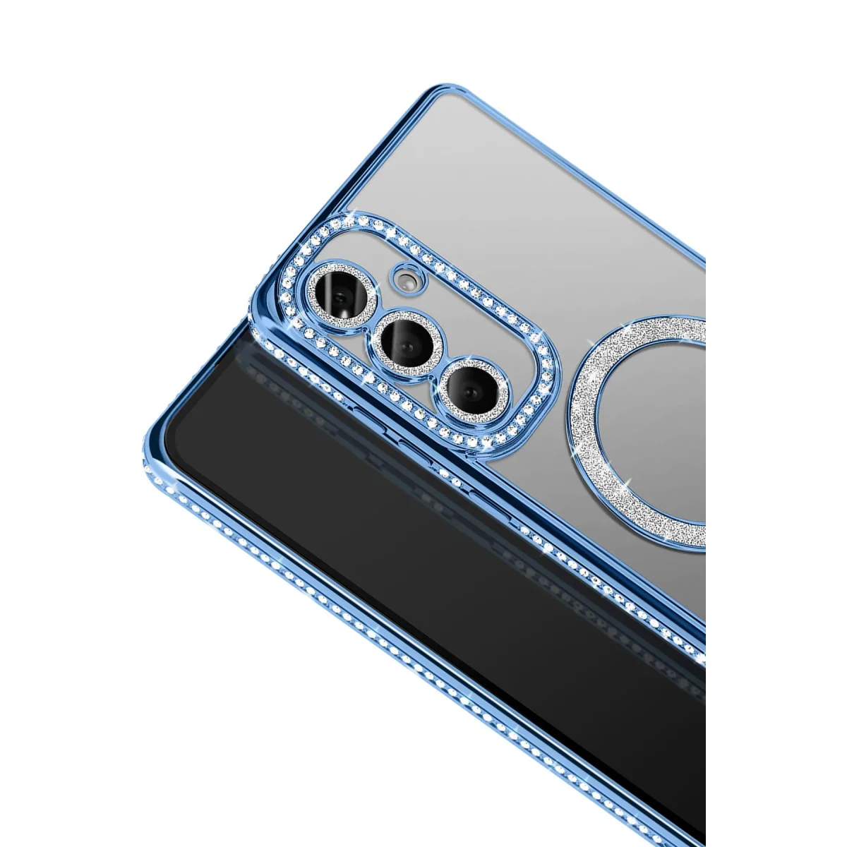 Galaxy S26 Joke Simli Magneticsafe Kılıf - Mavi