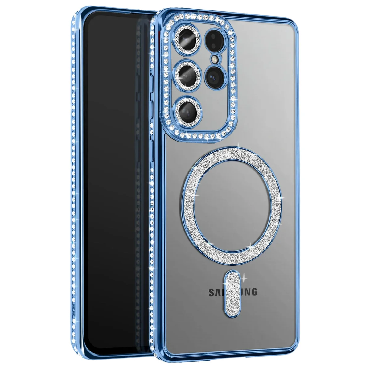 Galaxy S26 Ultra Joke Simli Magneticsafe Kılıf - Mavi