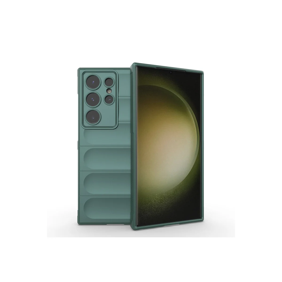 Galaxy S24 Ultra Kılıf Optimum Silikon - Koyu Yeşil