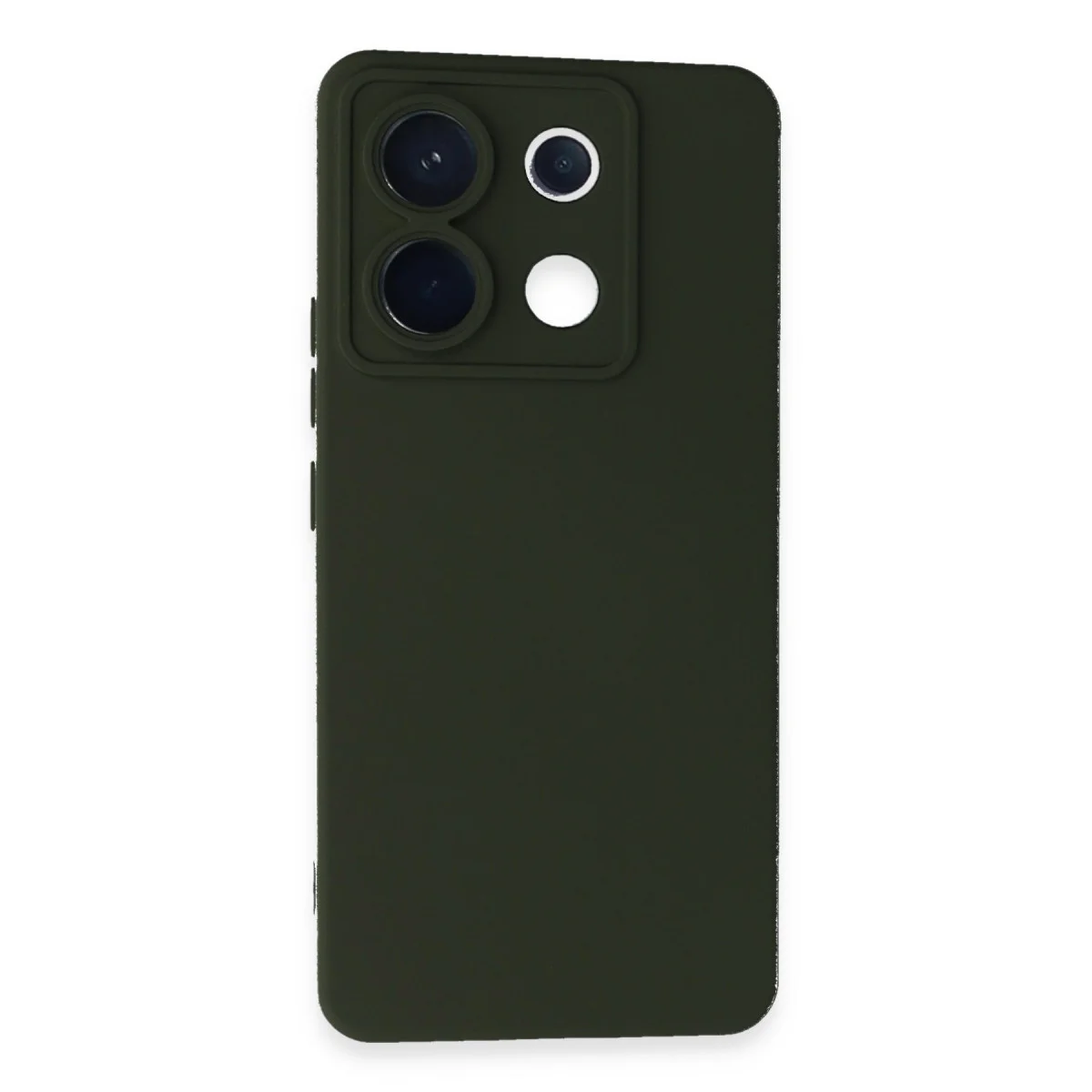 Redmi Note 13 Pro 5G Kılıf Nano içi Kadife Silikon - Koyu Yeşil