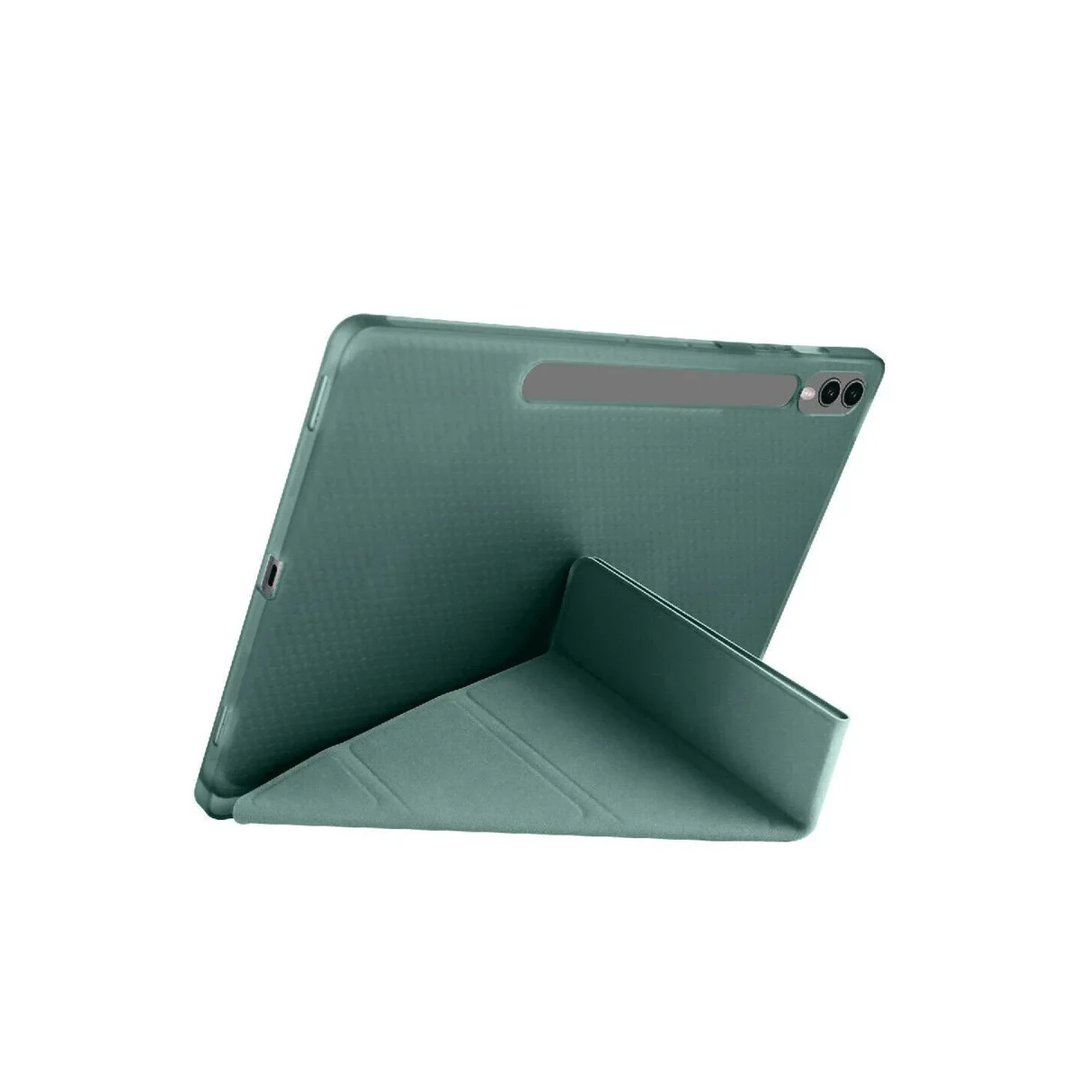 Galaxy X610 Tab S9 FE Plus 12.4 Kılıf Kalemlikli Mars Tablet Kılıfı - Koyu Yeşil