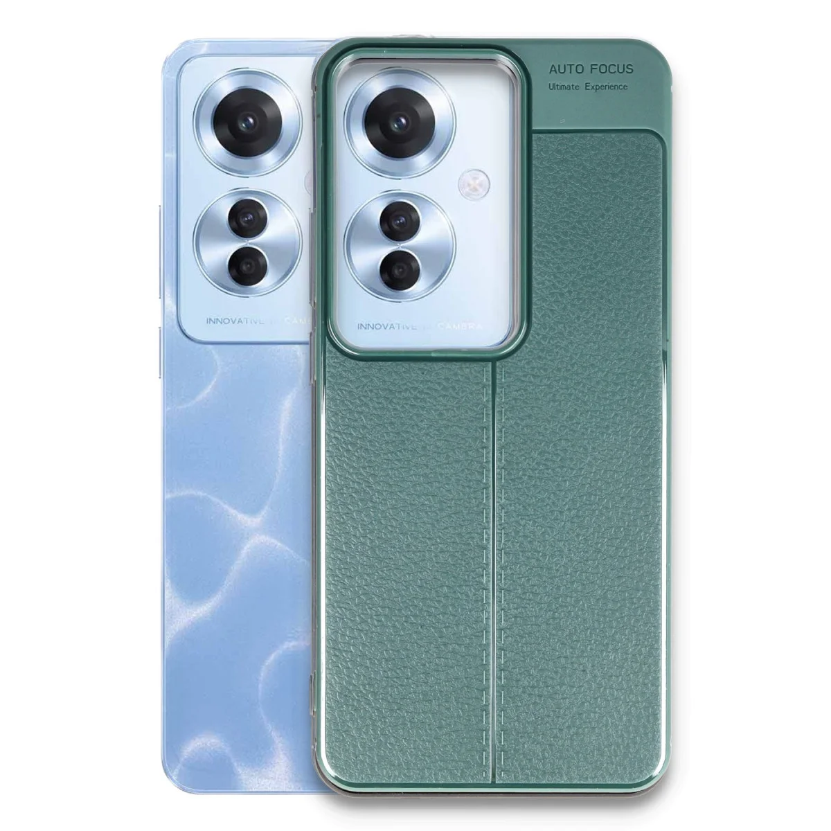 Reno 11F Kılıf Auto Focus Kapak - Koyu Yeşil