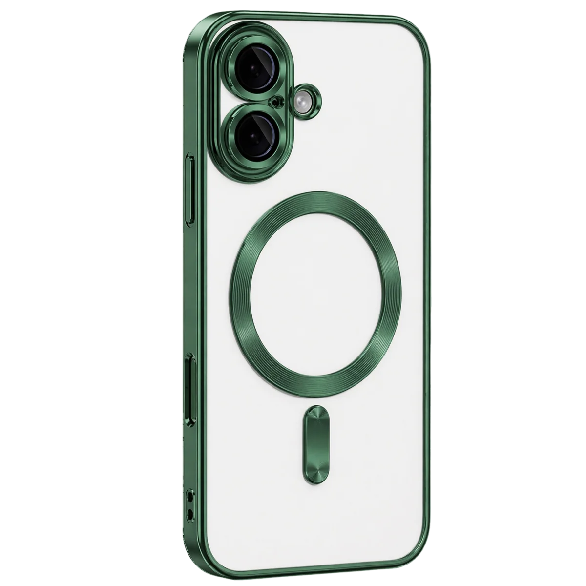 iPhone 16 Kılıf Kross Magneticsafe Kapak - Koyu Yeşil