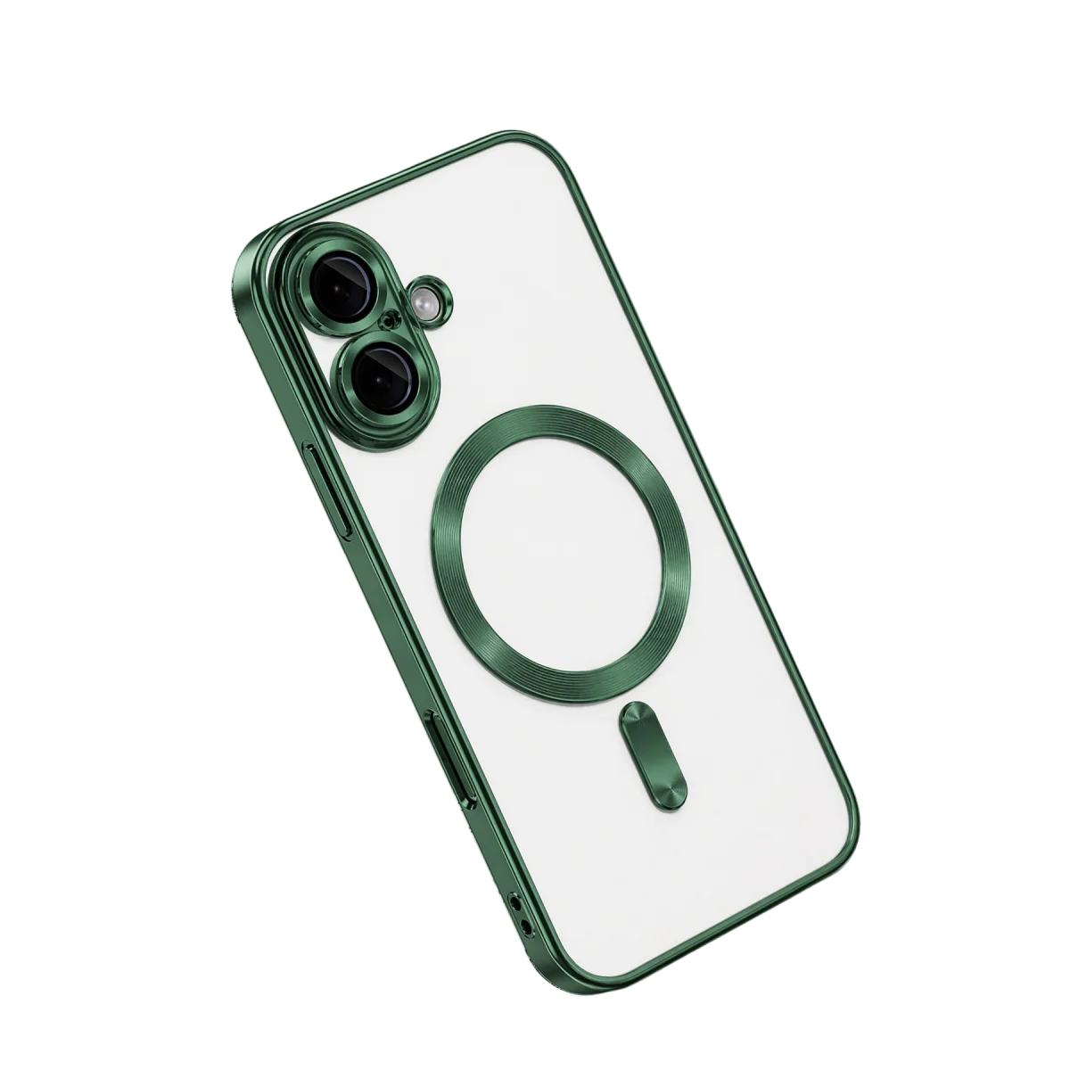 iPhone 16 Kılıf Kross Magneticsafe Kapak - Koyu Yeşil
