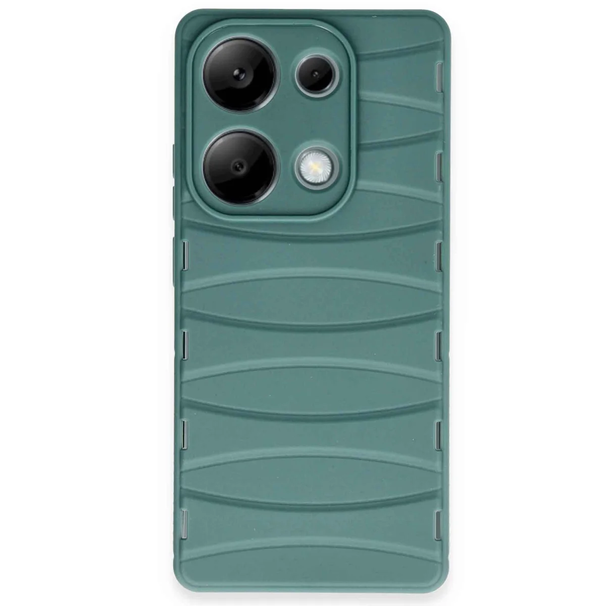 Redmi Note 13 Pro 4G Kılıf Bibercas Silikon Kapak - Koyu Yeşil