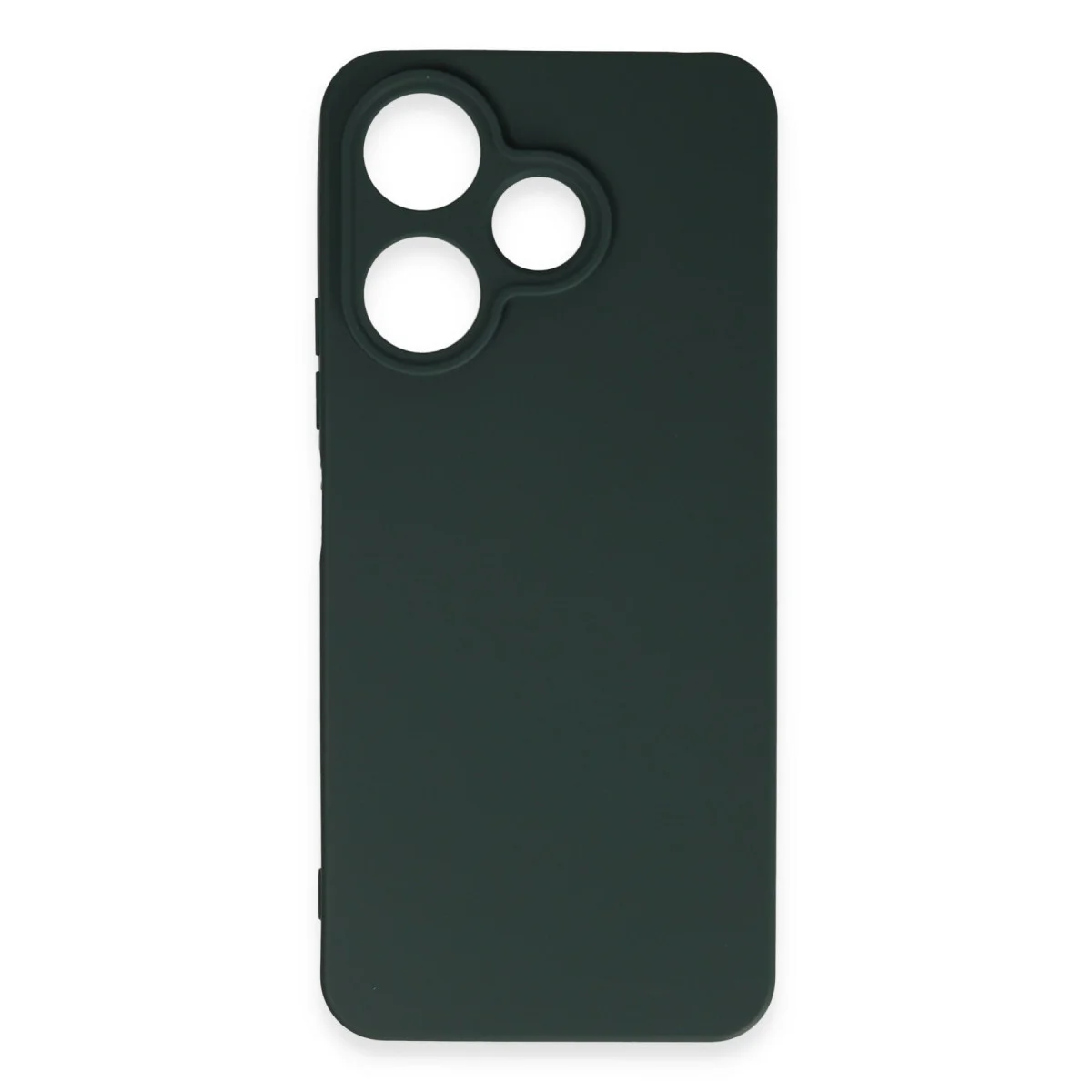 Redmi 13 4G Kılıf First Silikon - Koyu Yeşil