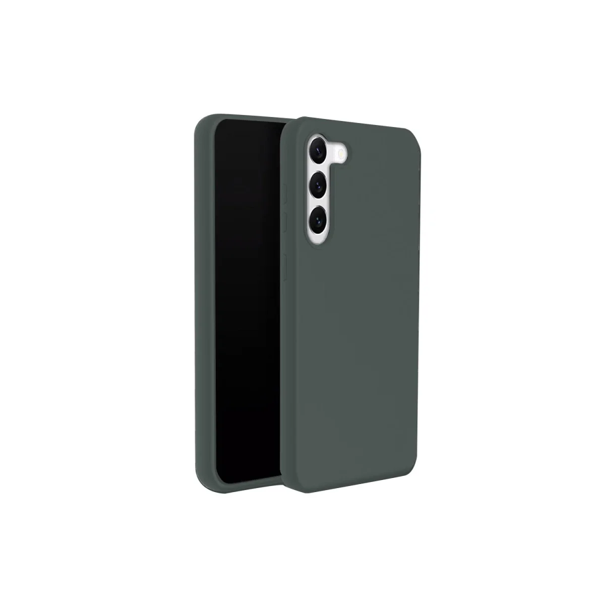 Galaxy S24 Kılıf First Silikon - Koyu Yeşil