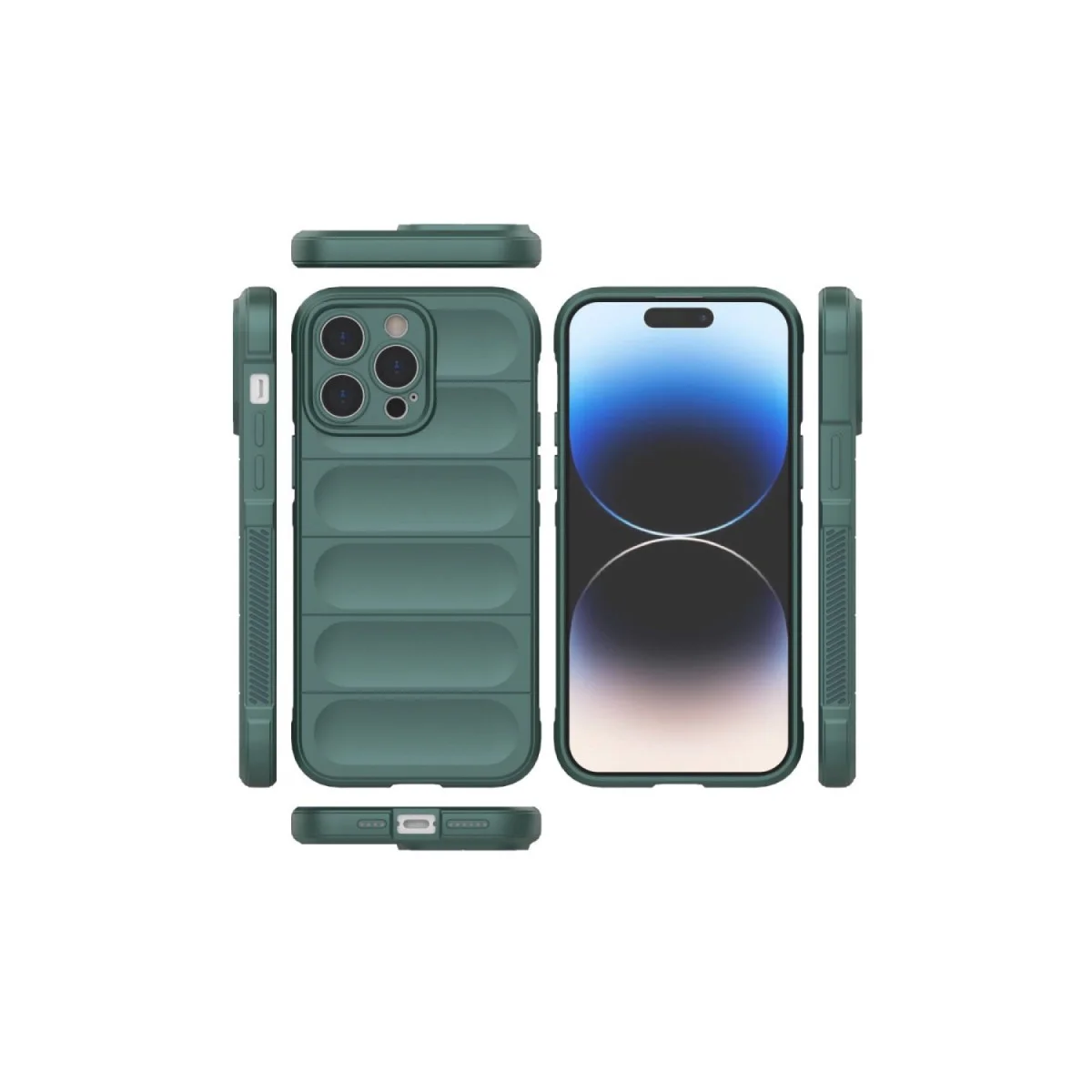 iPhone 16 Pro Max Kılıf Optimum Silikon - Koyu Yeşil