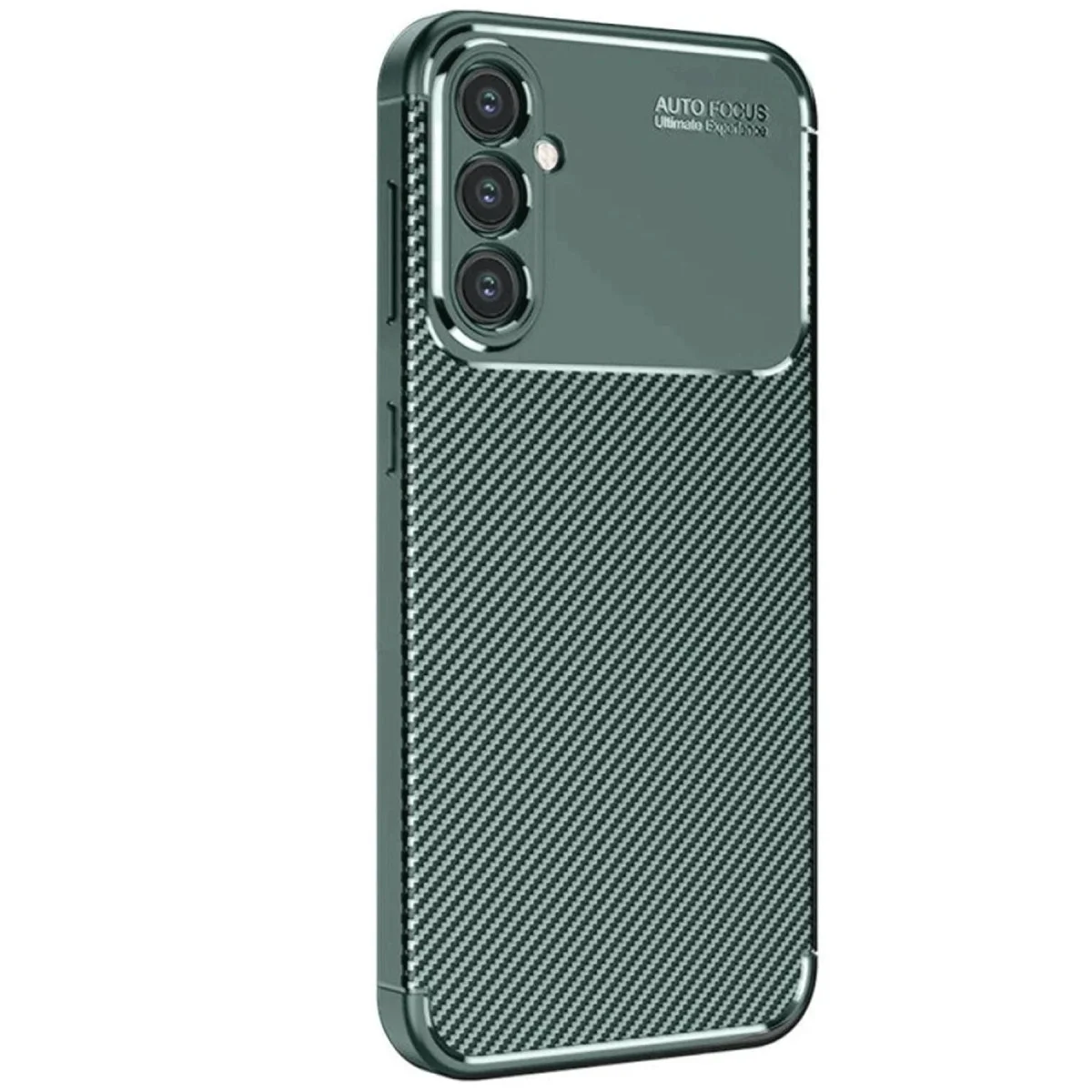 Galaxy S25 Kılıf Auto Focus Karbon Kapak - Koyu Yeşil