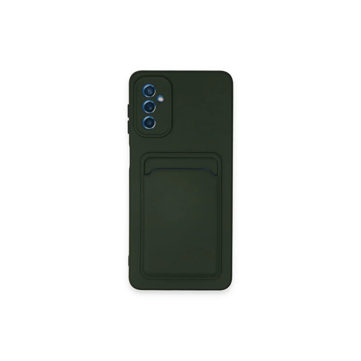 Galaxy A14 4G Kılıf Kelvin Kartvizitli Silikon - Koyu Yeşil