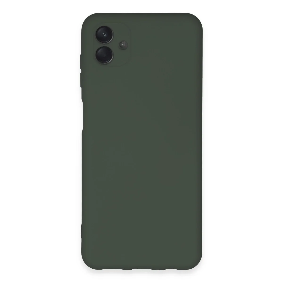Galaxy A04E Kılıf Nano içi Kadife Silikon - Koyu Yeşil