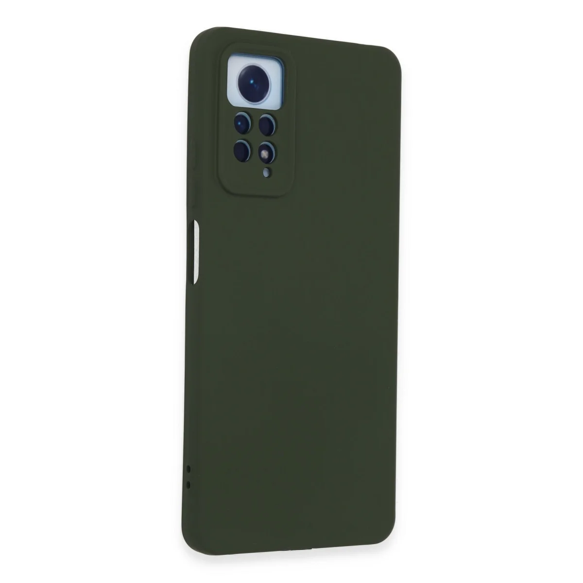 Redmi Note 12 Pro 4G Kılıf Nano içi Kadife Silikon - Koyu Yeşil