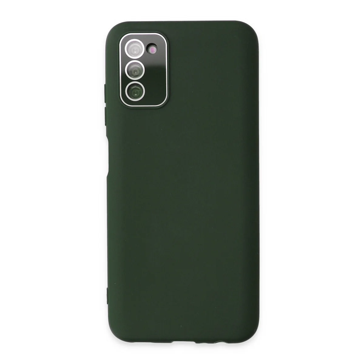 Galaxy A03S Kılıf Lansman Glass Kapak - Koyu Yeşil