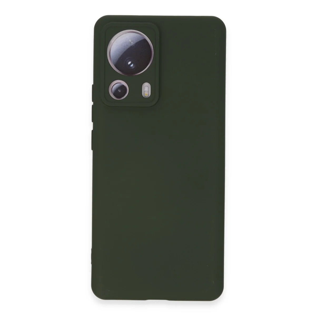Mi 13 Lite Kılıf Nano içi Kadife Silikon - Koyu Yeşil