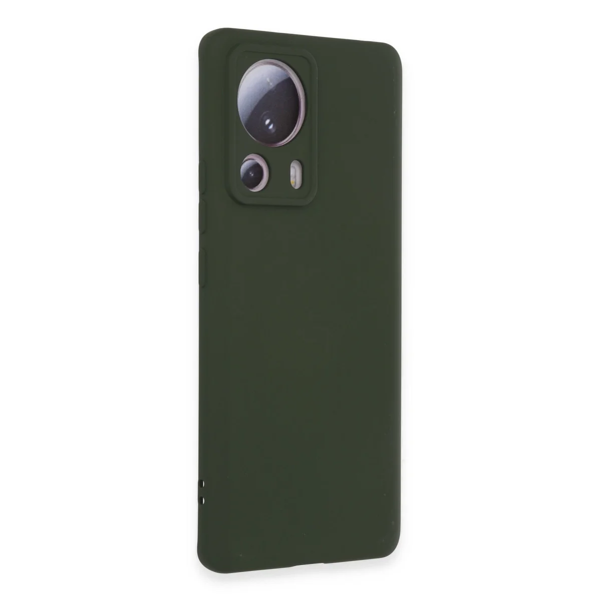 Mi 13 Lite Kılıf Nano içi Kadife Silikon - Koyu Yeşil