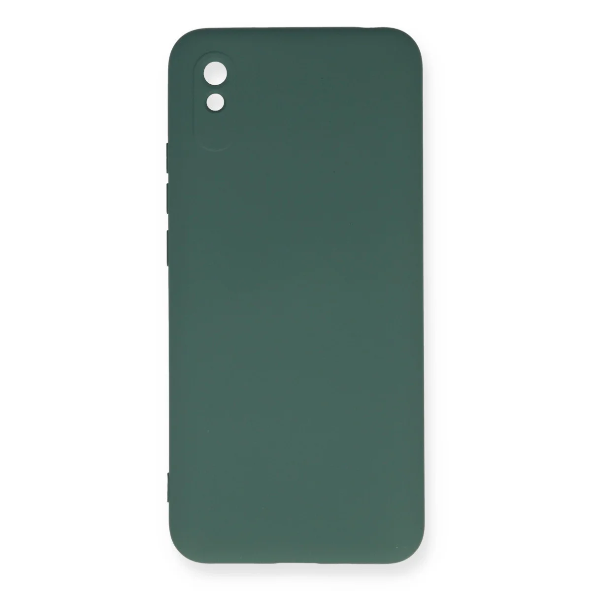 Redmi 9A Kılıf Nano içi Kadife Silikon - Koyu Yeşil