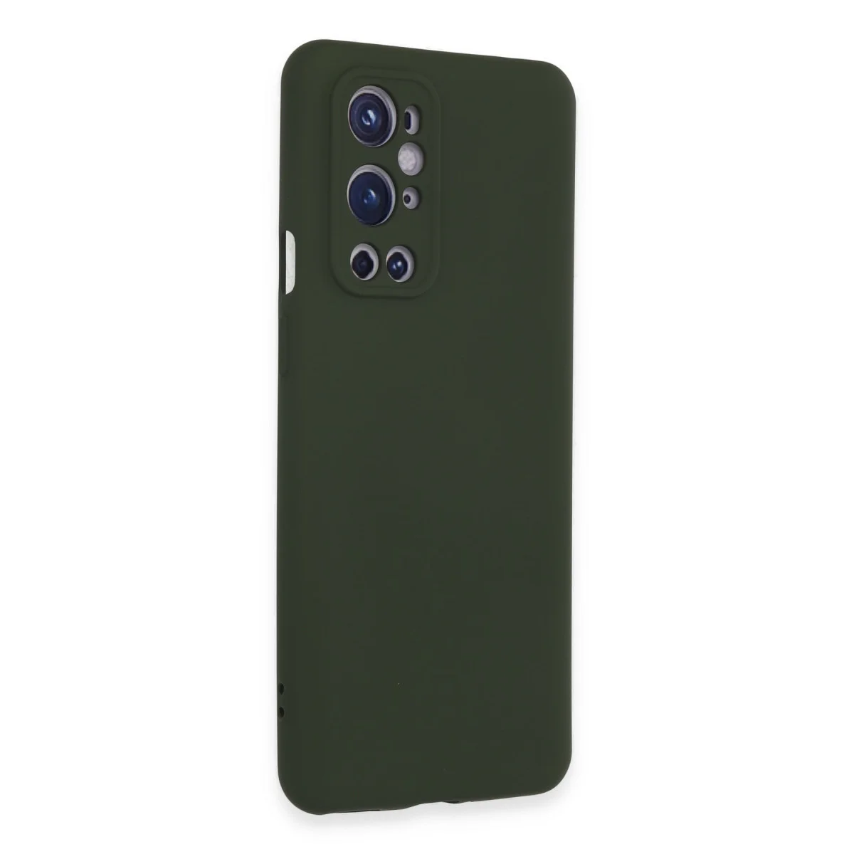 One Plus 9 Pro Kılıf Nano içi Kadife Silikon - Koyu Yeşil