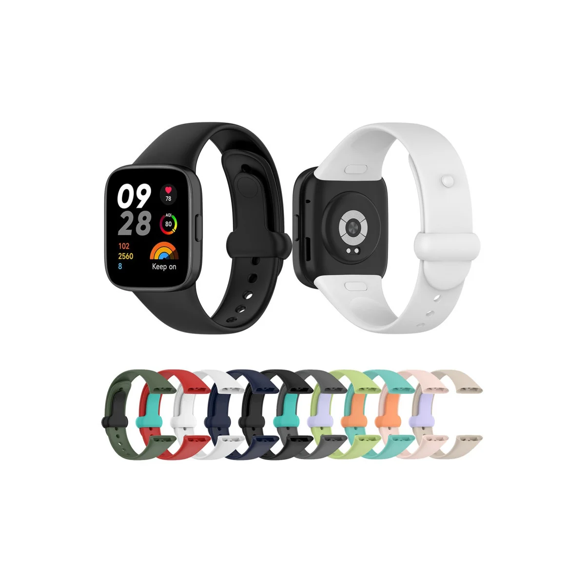 Redmi Watch 3 Origin Silikon Kordon - Koyu Yeşil