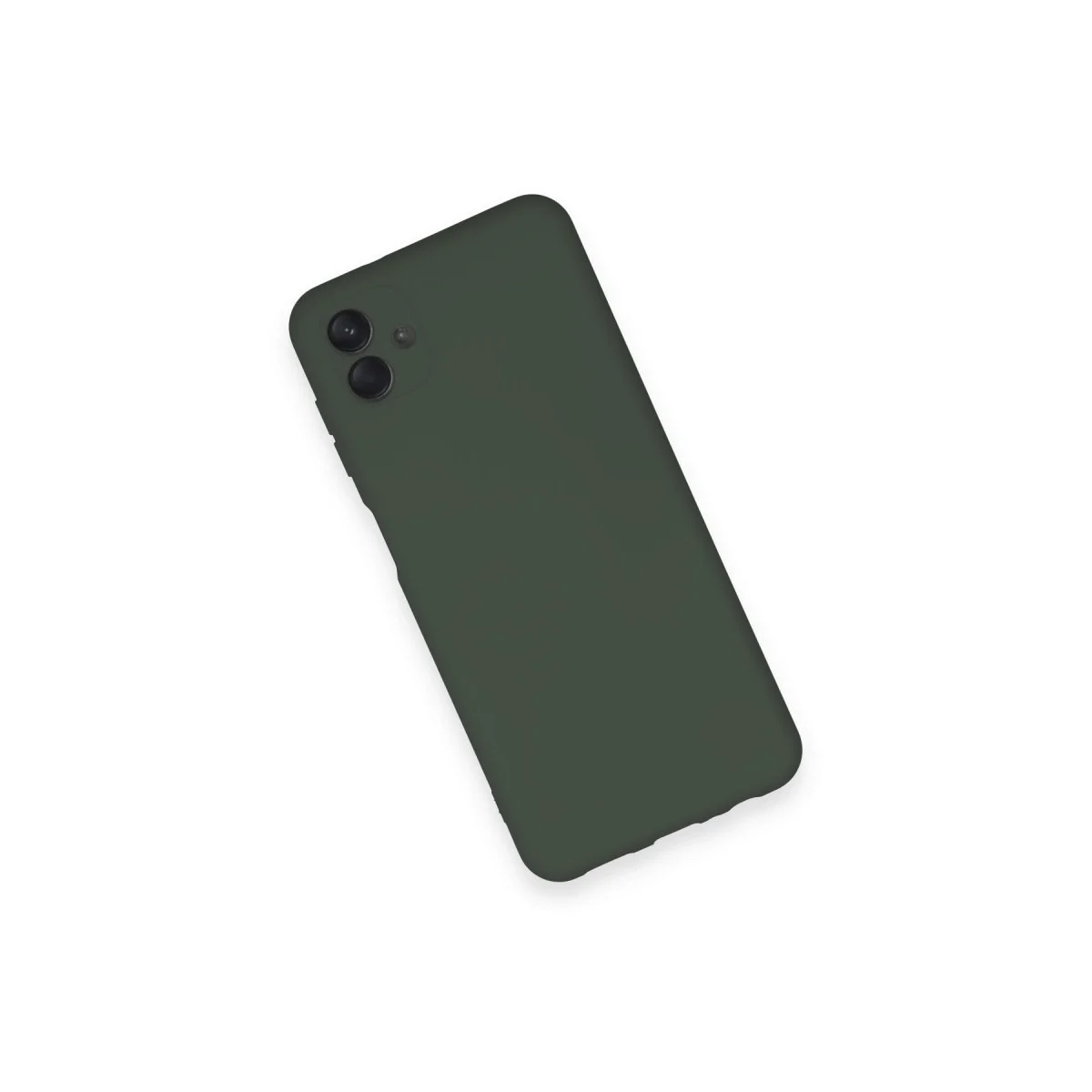 Galaxy A04 Kılıf Nano içi Kadife Silikon - Koyu Yeşil