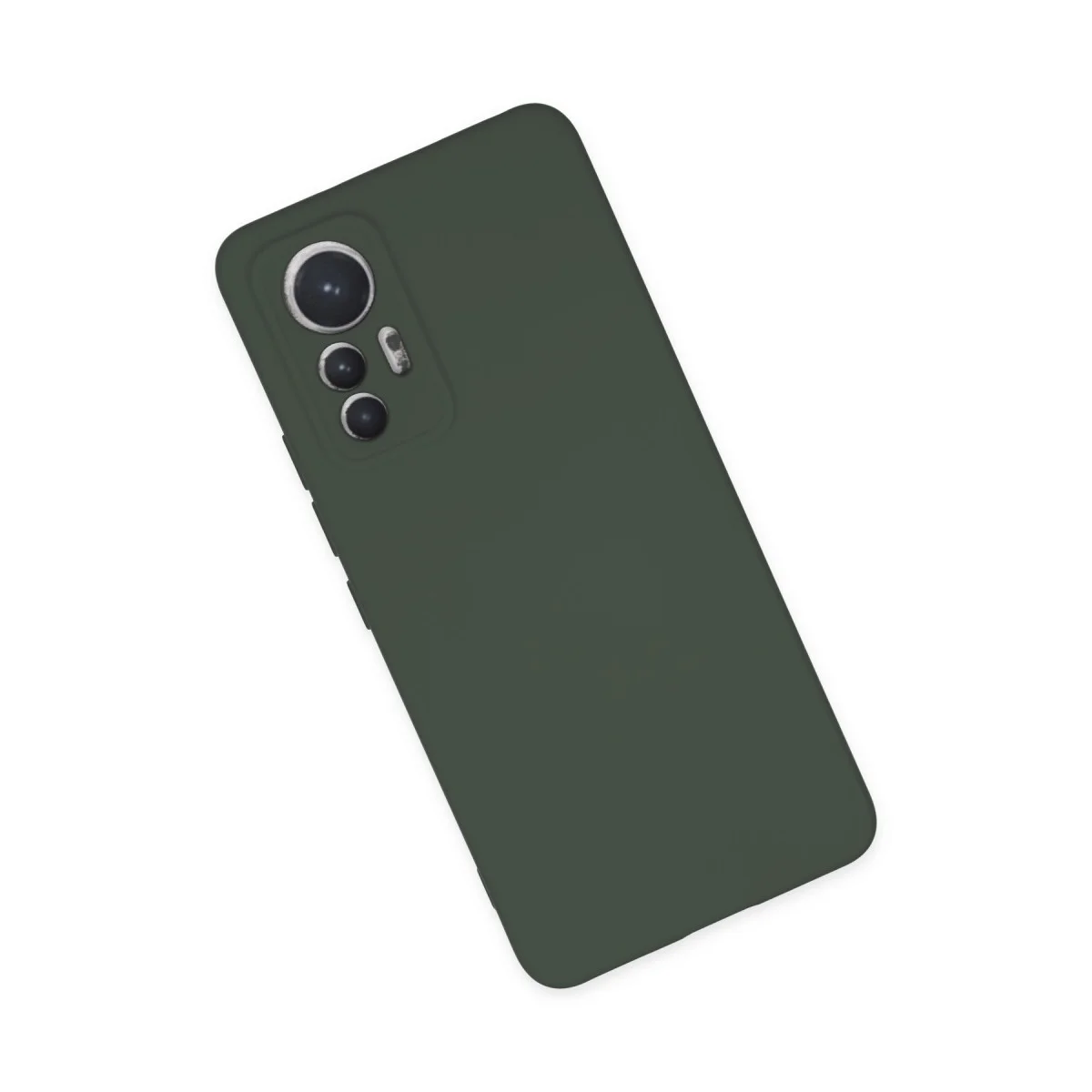 Mi 12 Lite Kılıf Nano içi Kadife Silikon - Koyu Yeşil