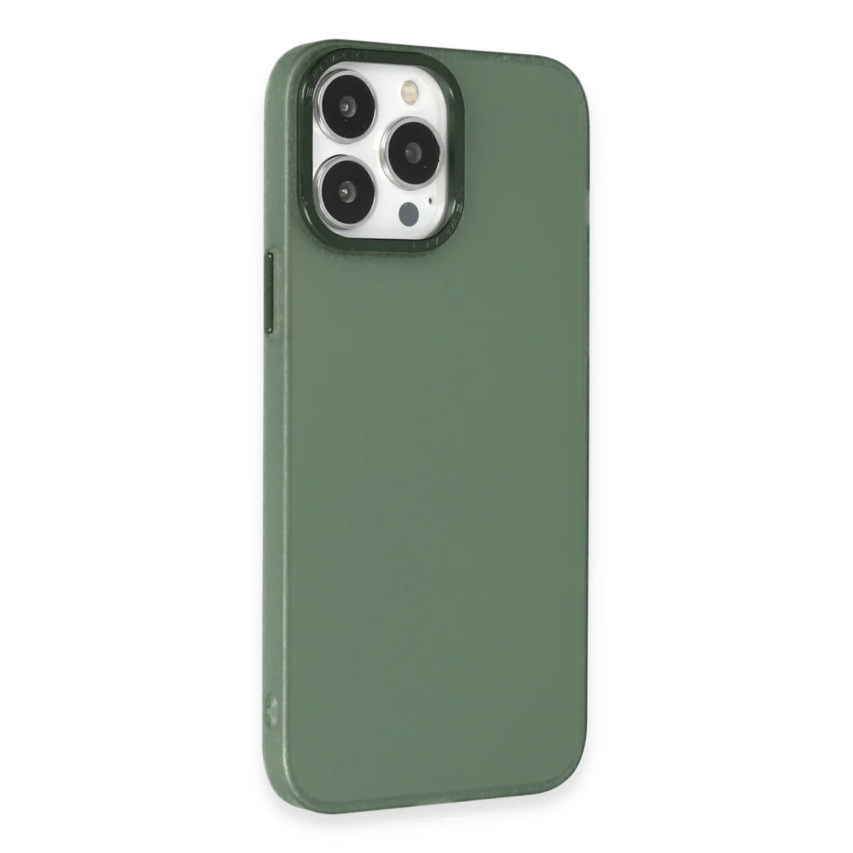 iPhone 14 Pro Kılıf Modos Metal Kapak - Koyu Yeşil