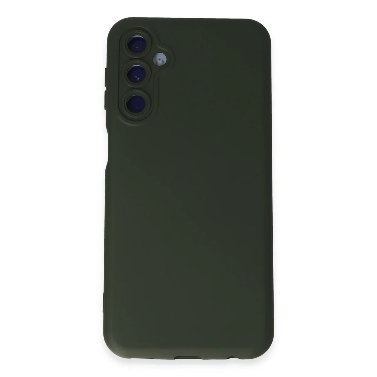 Galaxy M14 5G Kılıf Nano içi Kadife Silikon - Koyu Yeşil