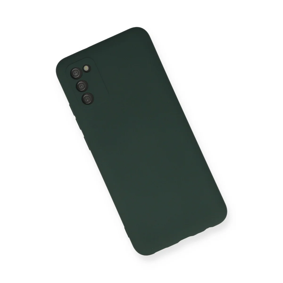 Galaxy A03S Kılıf Nano içi Kadife Silikon - Koyu Yeşil