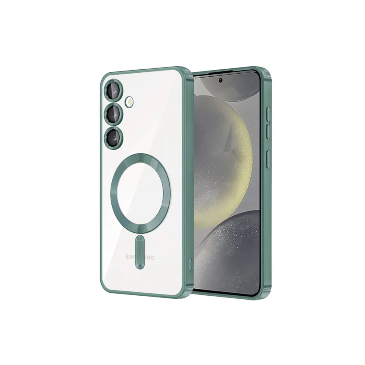Galaxy S23 Plus Kılıf Kross Magneticsafe Kapak - Koyu Yeşil