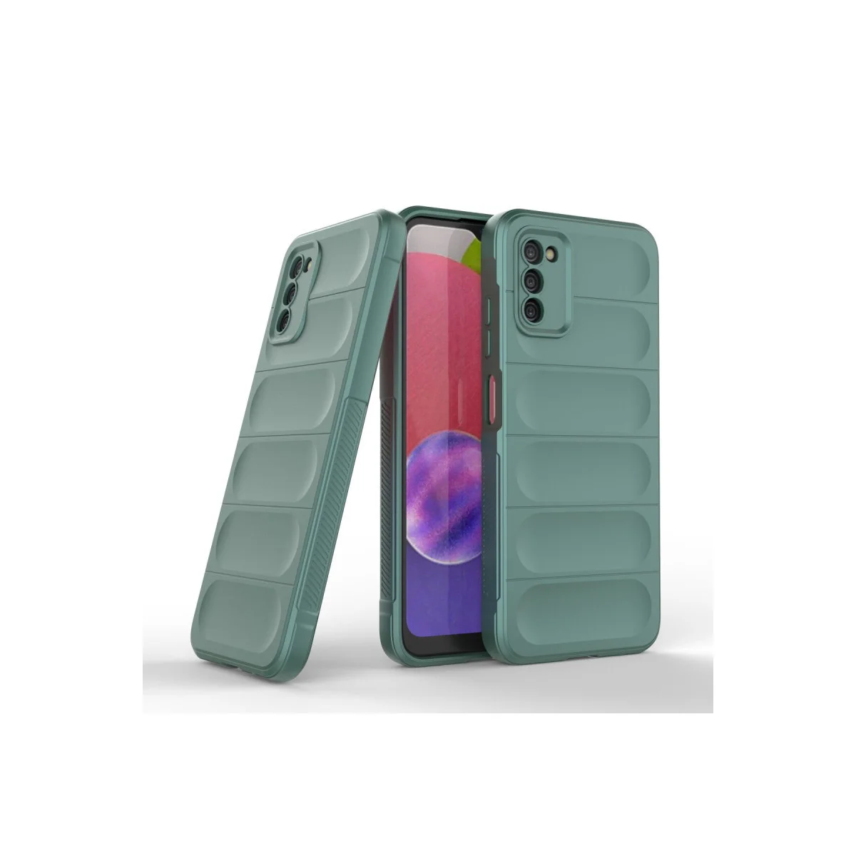 Galaxy A03S Kılıf Optimum Silikon - Koyu Yeşil
