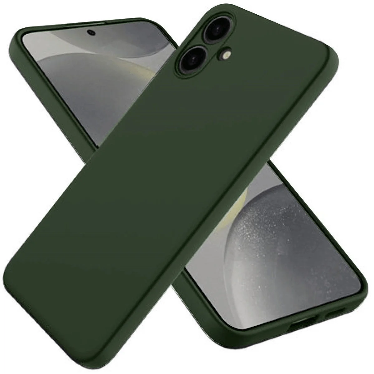 Galaxy A06 Kılıf First Silikon - Koyu Yeşil
