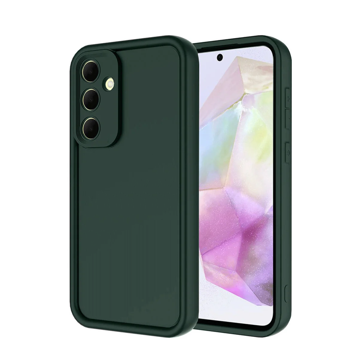Galaxy A56 Kılıf Viera Silikon - Koyu Yeşil