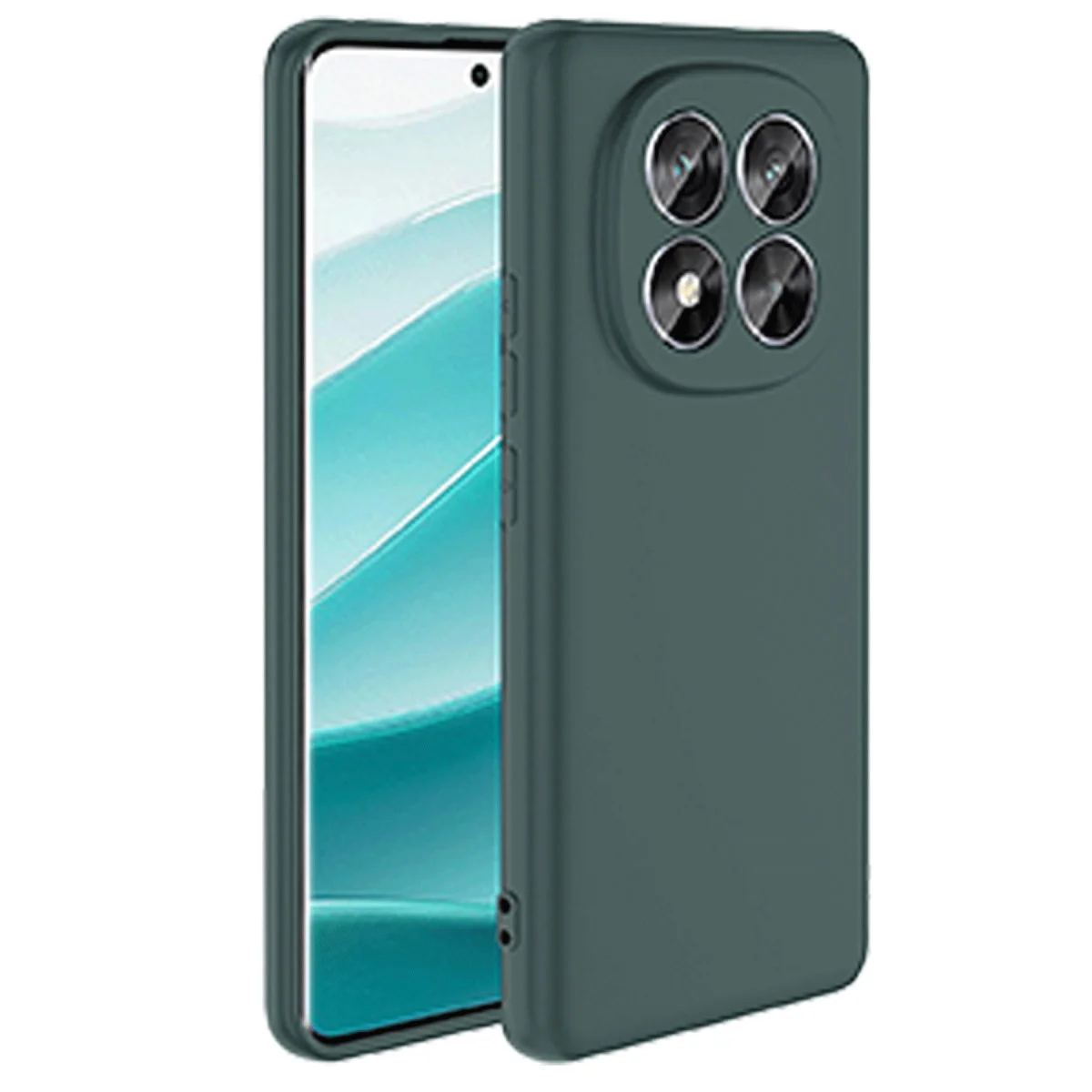 Redmi Note 14 Pro 4G Kılıf First Silikon - Koyu Yeşil