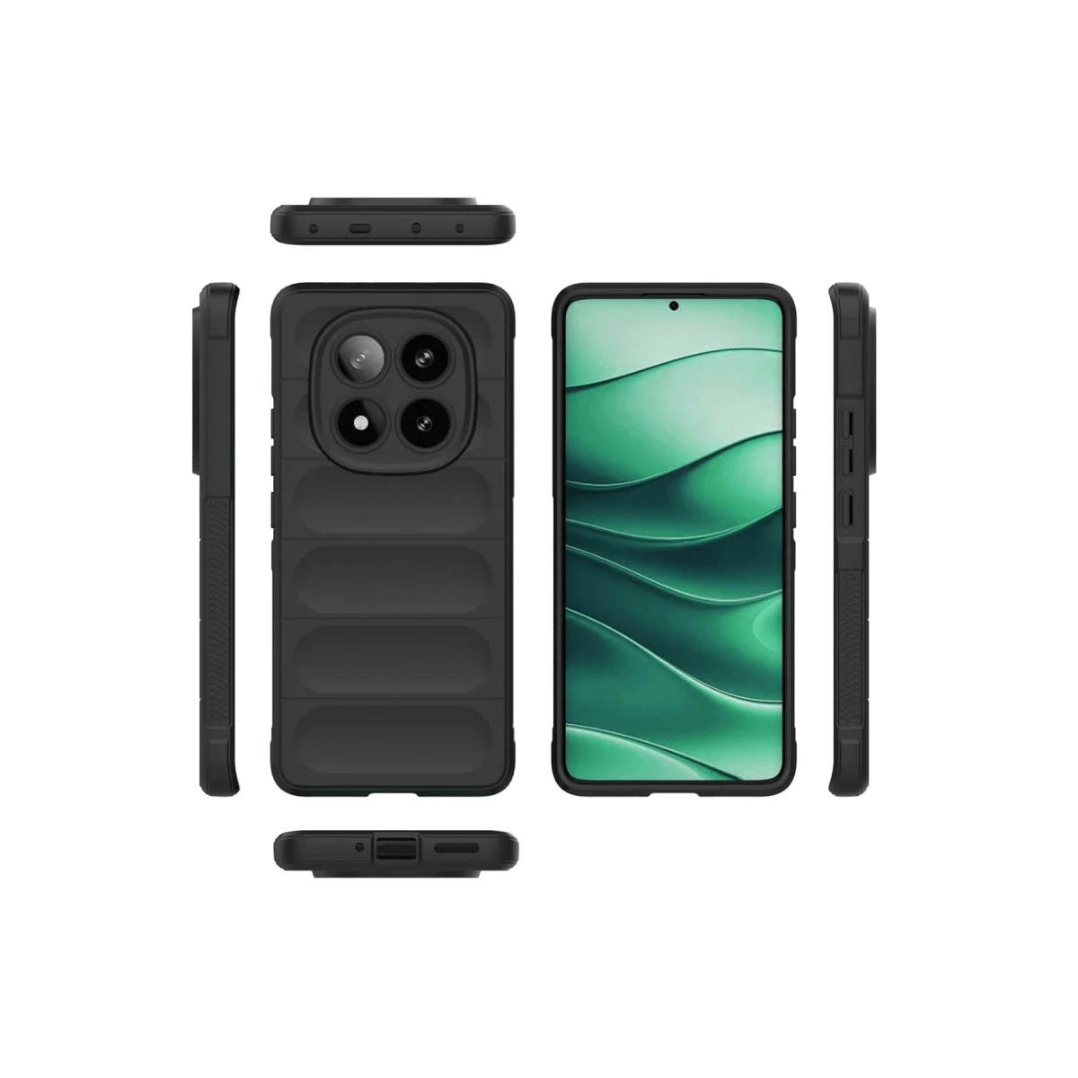 Redmi Note 14 Pro 4G Kılıf Optimum Silikon - Koyu Yeşil