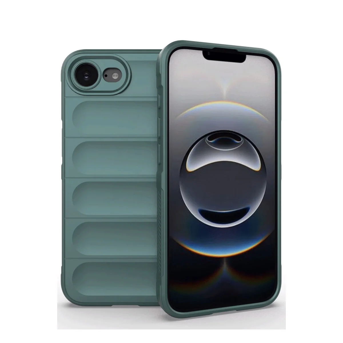 iPhone 16E Kılıf Optimum Silikon - Koyu Yeşil