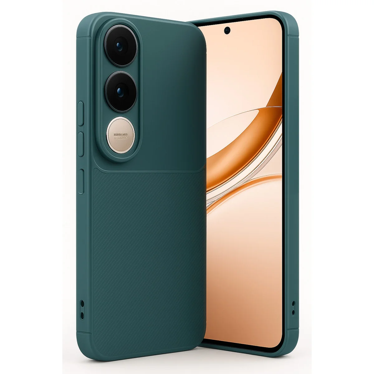 V50 Lite 4G Auto Focus Karbon Kapak - Koyu Yeşil