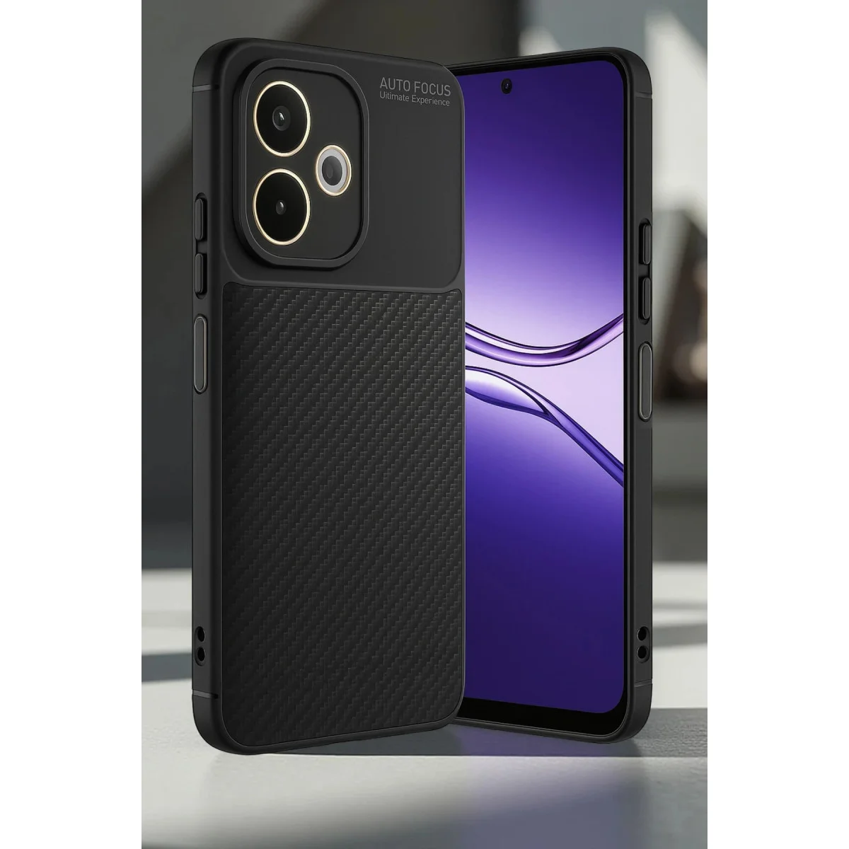 A5 Pro 4G Kılıf Auto Focus Karbon Kapak - Koyu Yeşil