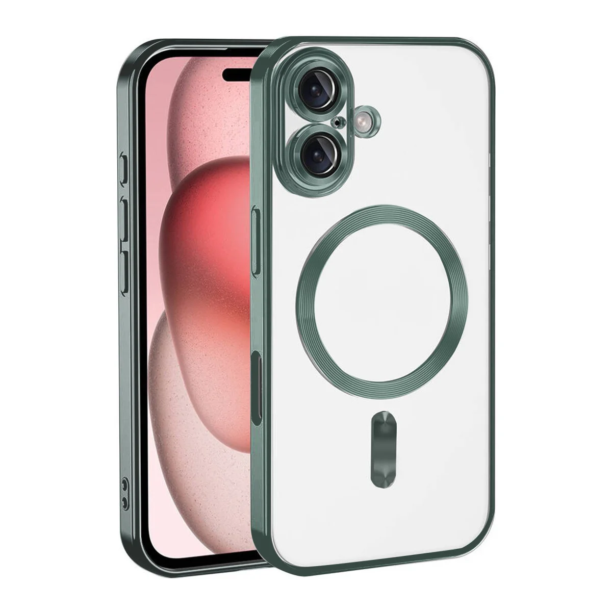 iPhone 17 Kross Magneticsafe Kapak - Koyu Yeşil