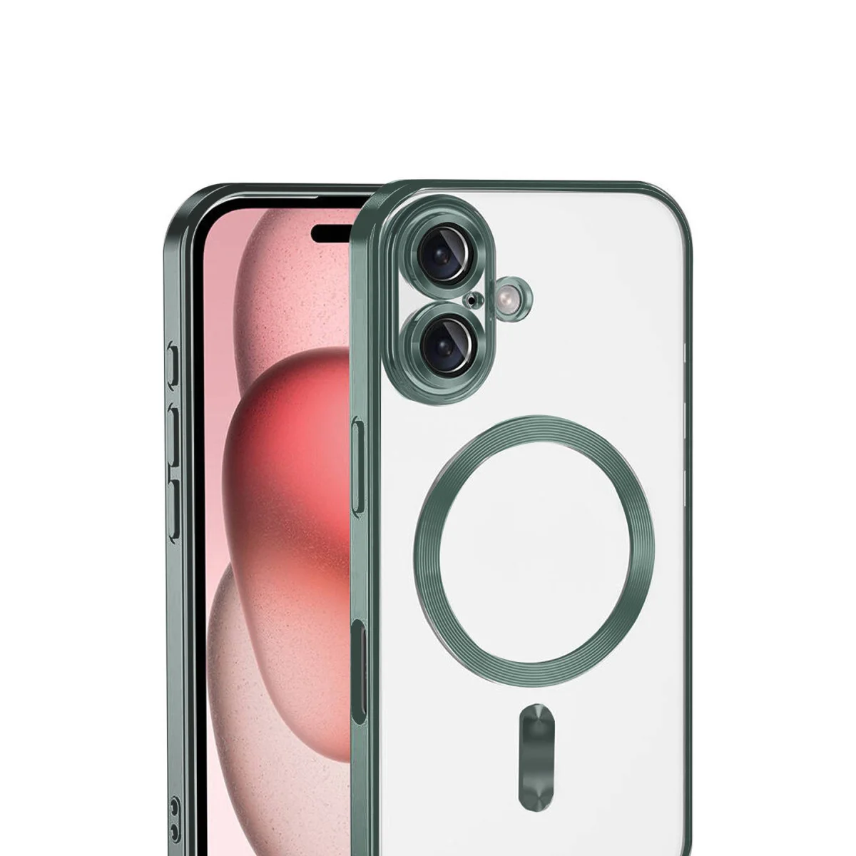 iPhone 17 Kross Magneticsafe Kapak - Koyu Yeşil