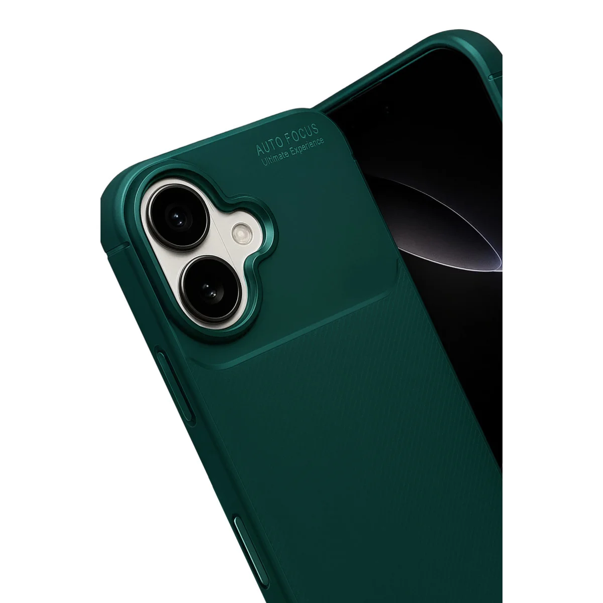 iPhone 17 Auto Focus Karbon Kapak - Koyu Yeşil