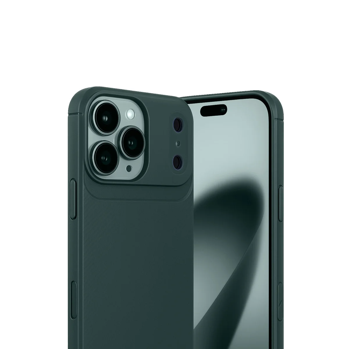 iPhone 17 Pro Auto Focus Karbon Kapak - Koyu Yeşil
