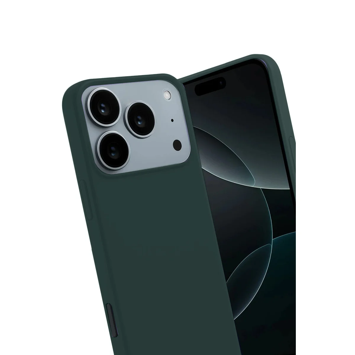 iPhone 17 Pro Max First Silikon - Koyu Yeşil