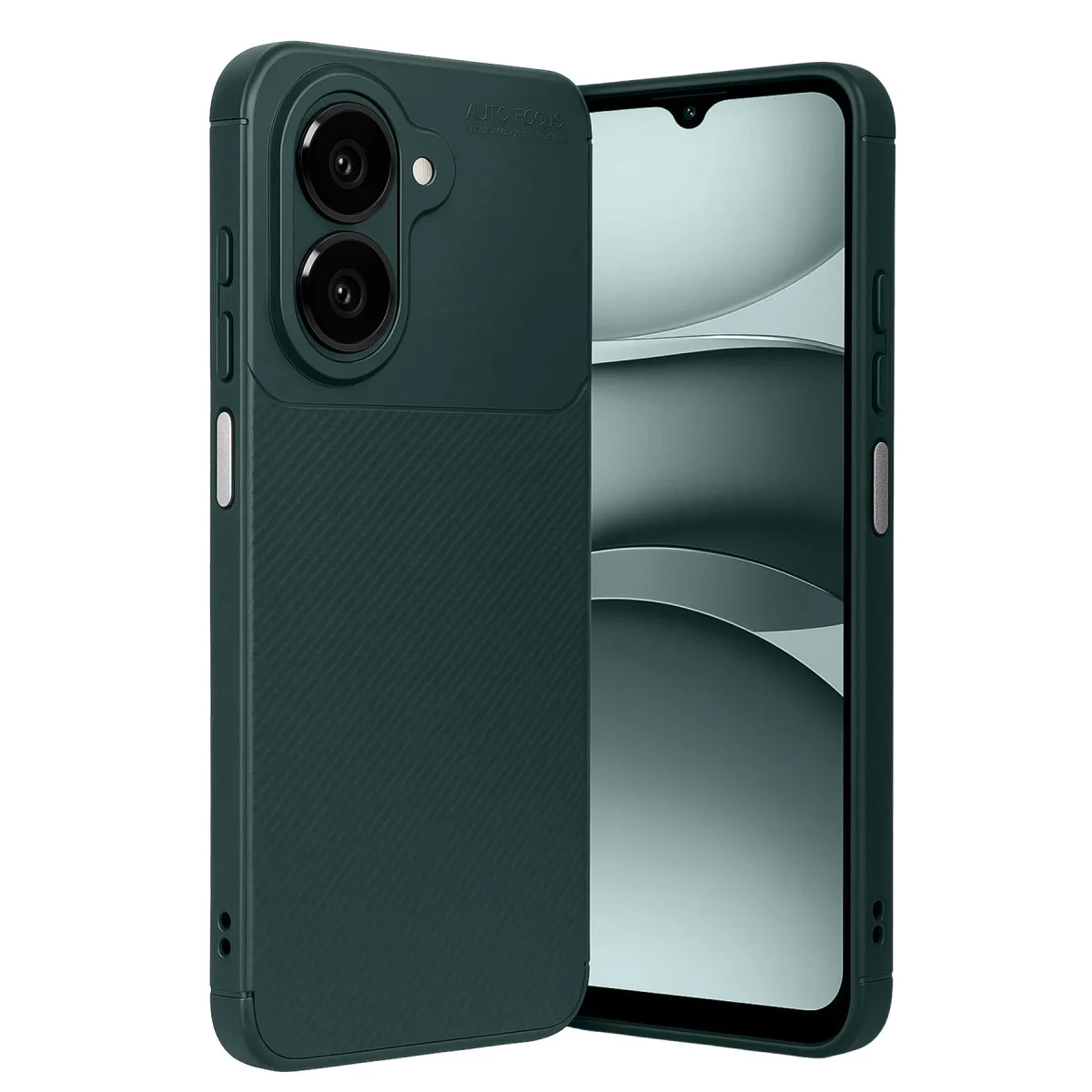 Galaxy A07 4G Auto Focus Karbon Kapak - Koyu Yeşil