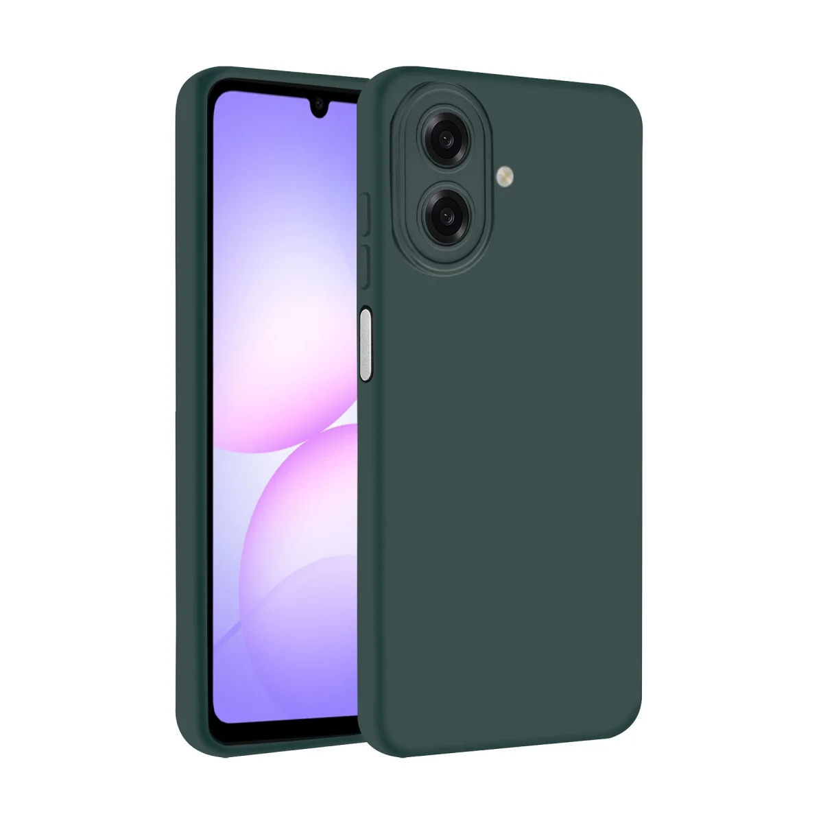Galaxy A07 4G Nano içi Kadife Silikon - K.Yeşil