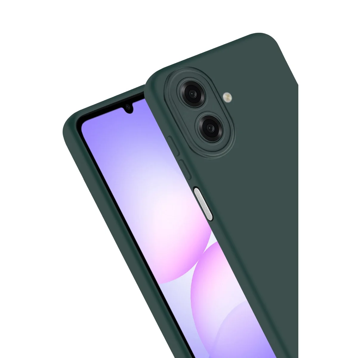 Galaxy A07 4G Nano içi Kadife Silikon - K.Yeşil
