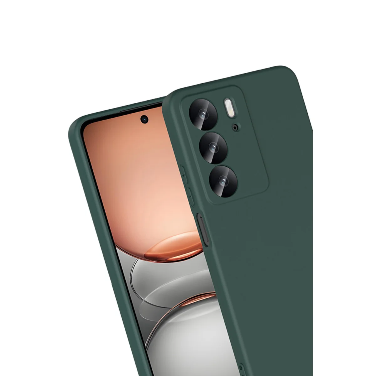 Realme C75 4G First Silikon - Koyu Yeşil