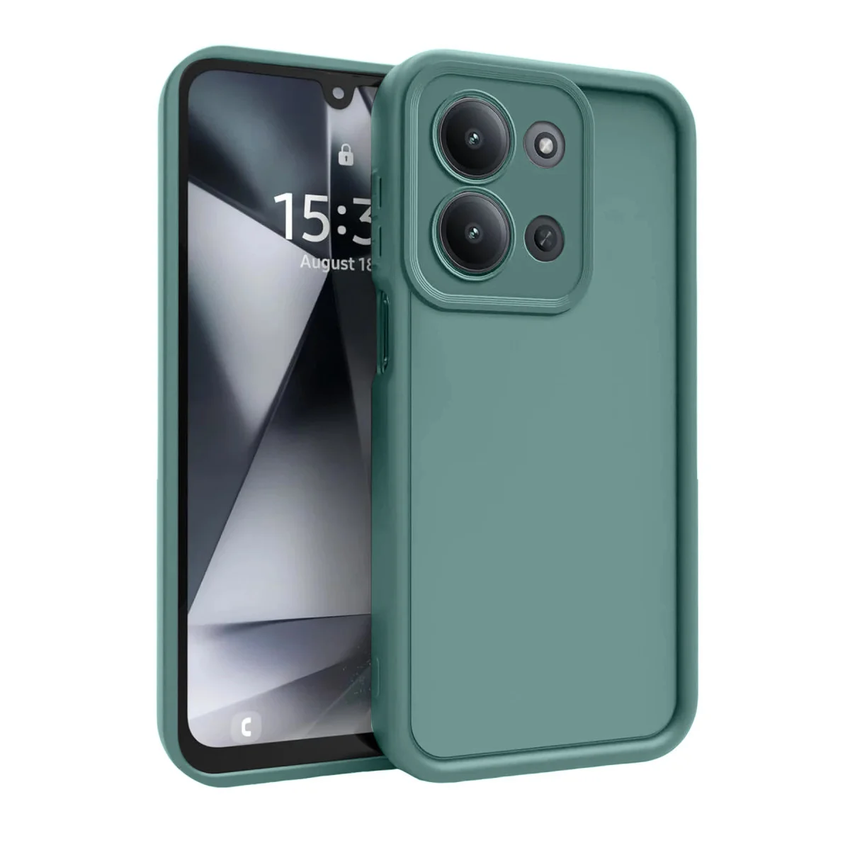 Redmi 15C 4G Viera Silikon - Koyu Yeşil