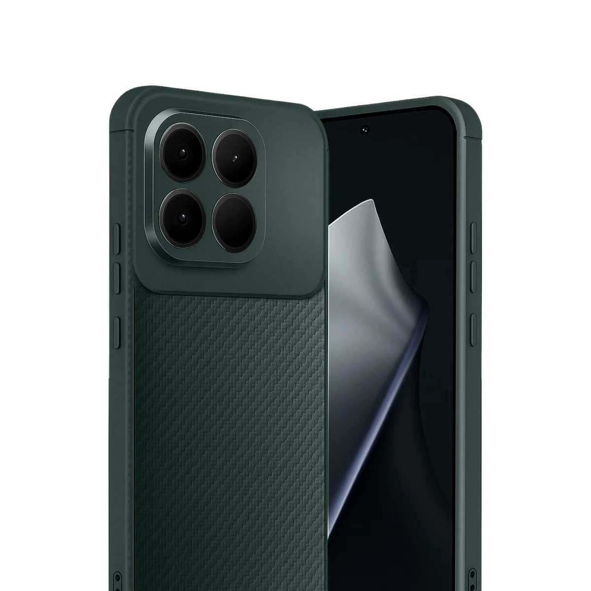 Mi 15T Auto Focus Karbon Kapak - Koyu Yeşil