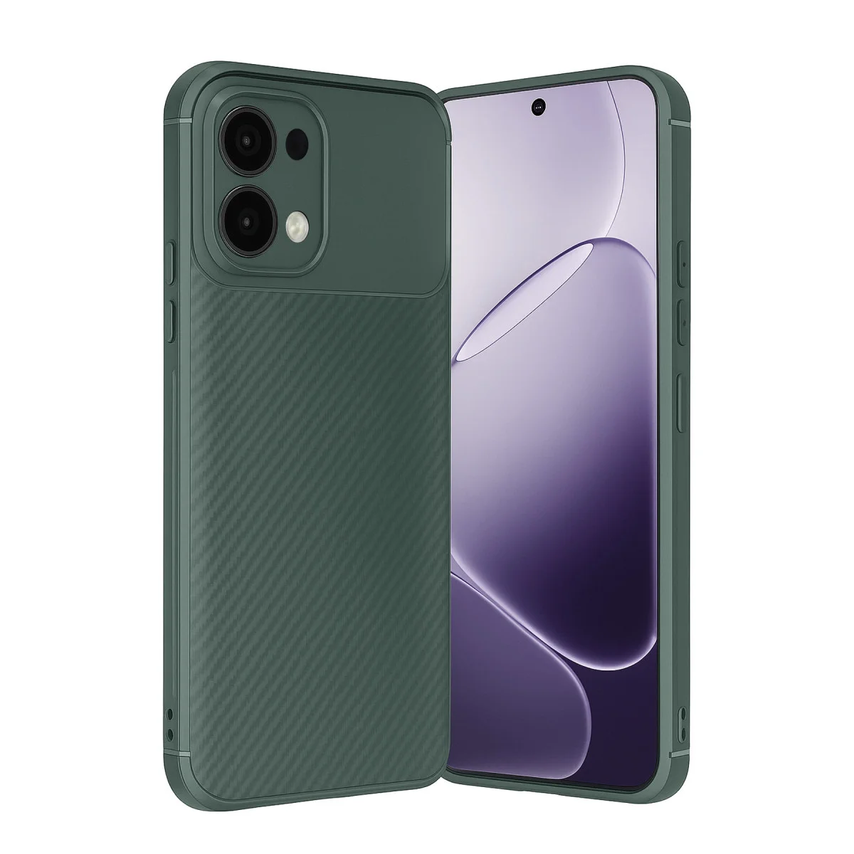 A6 Pro 4G Auto Focus Karbon Kapak - Koyu Yeşil